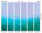 Ombre Gradient Teal Blue Mural (Medium) by Origin Murals