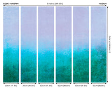 Ombre Gradient Teal Blue Mural (Medium) by Origin Murals