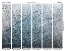 Scratched Metal Grey Mural (Medium) by Origin Murals