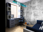 Concrete Grey Mural (Medium) by Origin Murals