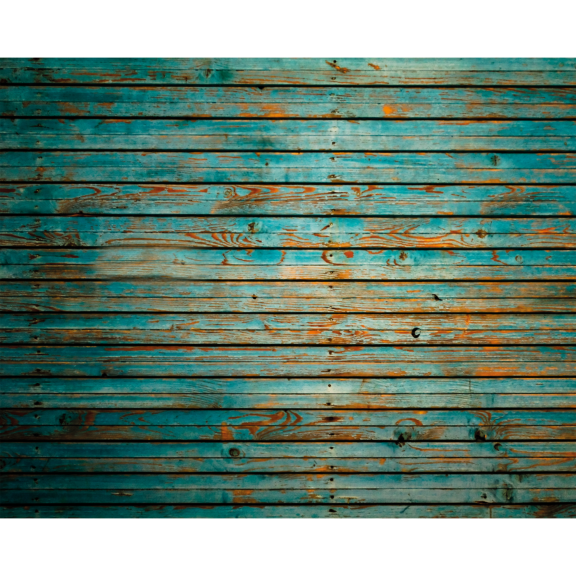 Rustic Wood Effect Blue Mural (Medium) by Origin Murals