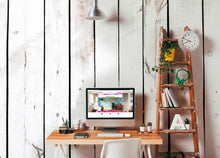 Vintage Wood Effect White Mural (Large) by Origin Murals