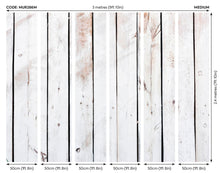Vintage Wood Effect White Mural (Medium) by Origin Murals