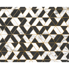 Marbled Textured Geometric White Mural (Large) by Origin Murals