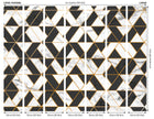 Marbled Textured Geometric White Mural (Large) by Origin Murals