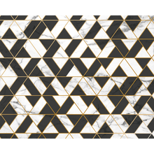 Marbled Textured Geometric White Mural (Medium) by Origin Murals