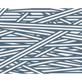 Striped Criss Cross Pattern Blue Mural (Medium) by Origin Murals