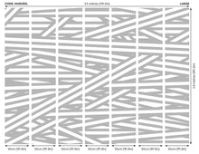 Striped Criss Cross Pattern Grey Mural (Large) by Origin Murals