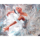 Ballerina Grey Mural (Large) by Origin Murals