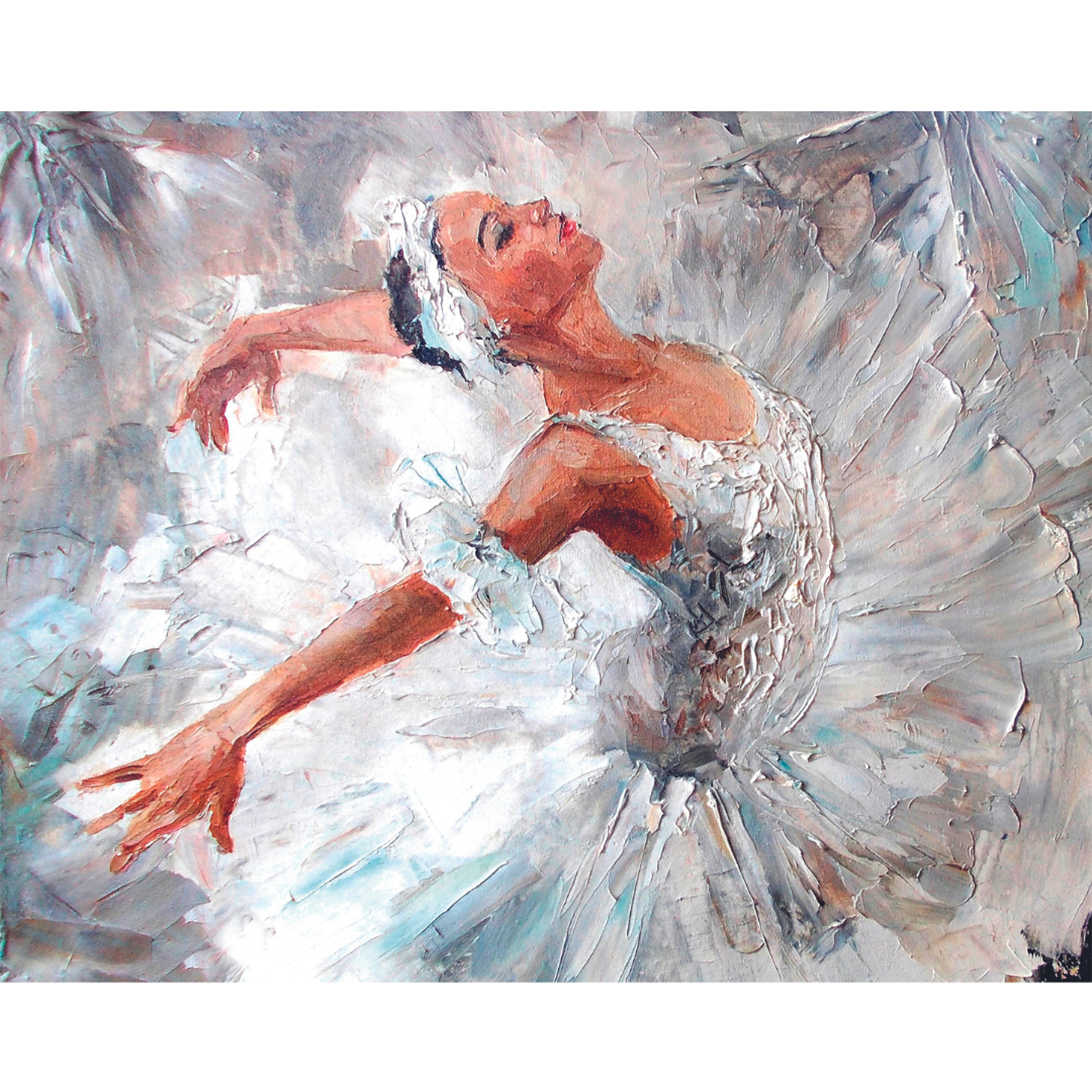 Ballerina Grey Mural (Large) by Origin Murals