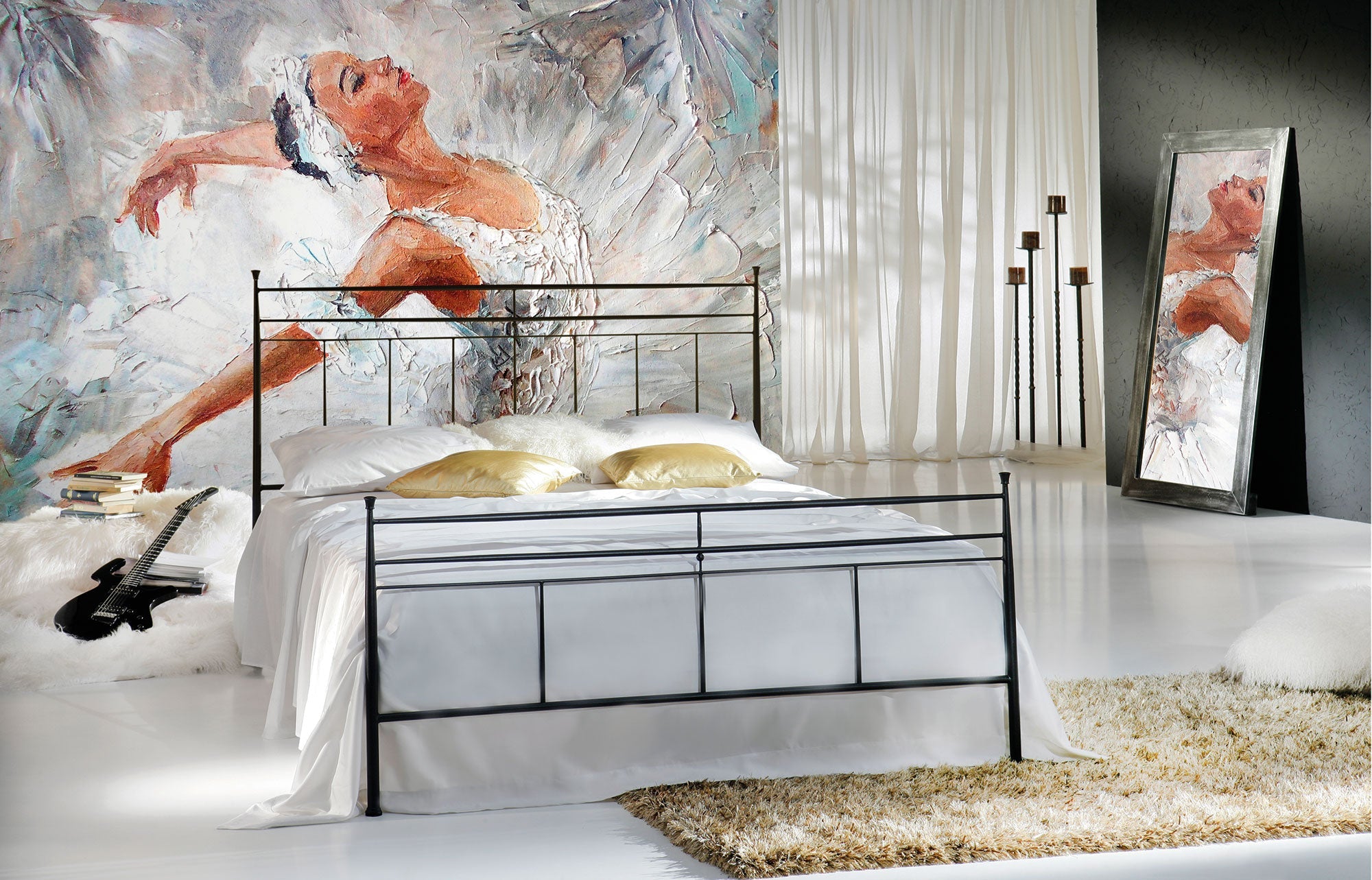 Ballerina Grey Mural (Large) by Origin Murals