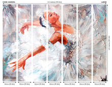 Ballerina Grey Mural (Large) by Origin Murals
