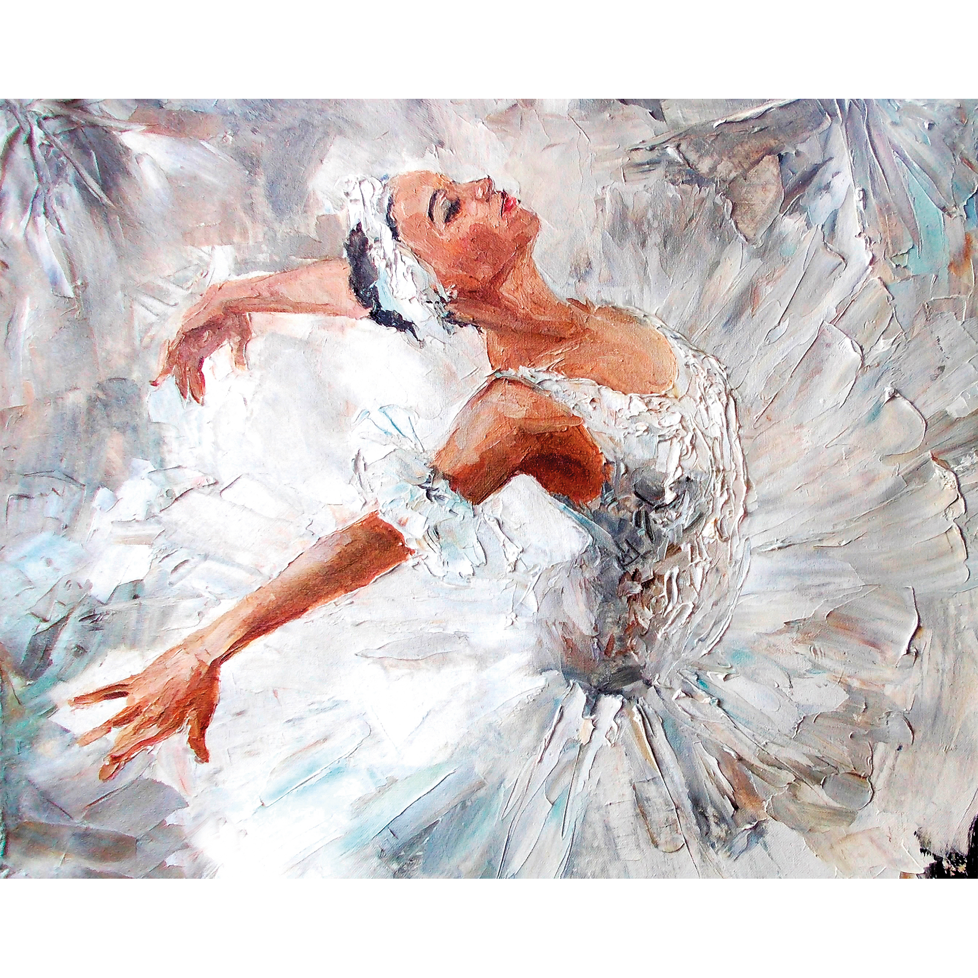 Ballerina Grey Mural (Medium) by Origin Murals