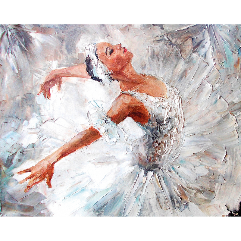 Ballerina Grey Mural (Medium) by Origin Murals