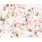 Vintage Rose Pattern Pink Mural (Large) by Origin Murals