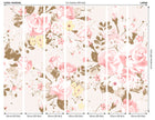 Vintage Rose Pattern Pink Mural (Large) by Origin Murals