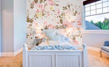 Vintage Rose Pattern Pink Mural (Medium) by Origin Murals