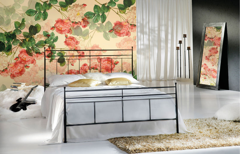 Classic Rose Design Natural Mural (Large) by Origin Murals