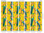 Flowery Peacocks Yellow Mural (Large) by Origin Murals