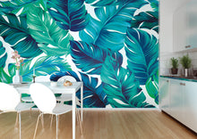 Bold Tropical Leaves Green Mural (Medium) by Origin Murals