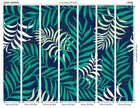 Exotic Jungle Leaves Green Mural (Large) by Origin Murals