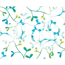 Watercoloured Petals Blue Mural (Medium) by Origin Murals