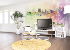 Watercolour London Skyline Multi Mural (Large) by Origin Murals
