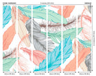 Oversized Feathers Multi Mural (Medium) by Origin Murals