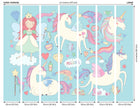 Princess Unicorn Blue Mural (Large) by Origin Murals