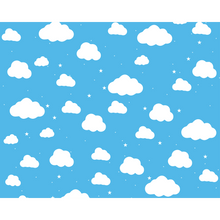 Cartoon Cloudy Sky Blue Mural (Medium) by Origin Murals