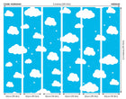 Cartoon Cloudy Sky Blue Mural (Medium) by Origin Murals