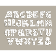 Alphabet Patterns Multi Mural (Large) by Origin Murals