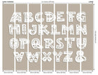 Alphabet Patterns Multi Mural (Large) by Origin Murals