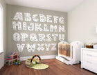 Alphabet Patterns Multi Mural (Medium) by Origin Murals