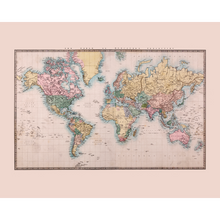 Historic World Map Natural Mural (Medium) by Origin Murals