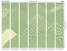 Abstract Fields Green Mural (Large) by Origin Murals