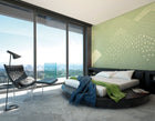 Abstract Fields Green Mural (Medium) by Origin Murals