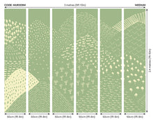 Abstract Fields Green Mural (Medium) by Origin Murals