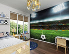 Football Stadium Green Mural (Medium) by Origin Murals