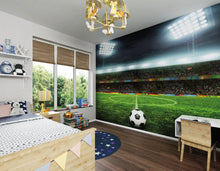Football Stadium Green Mural (Medium) by Origin Murals