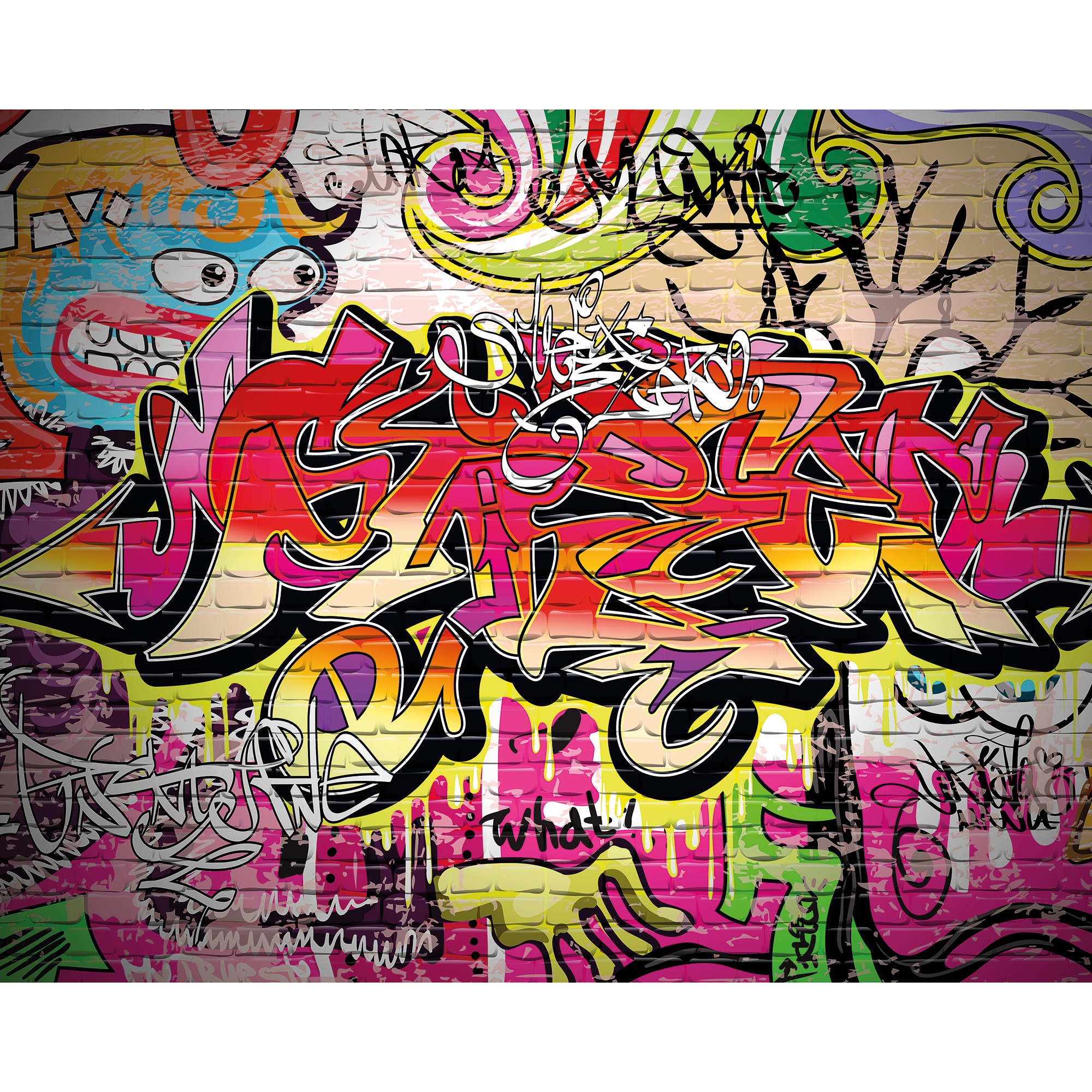 City Graffiti Wall Multi Mural (Medium) by Origin Murals