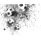 Football Splash Grey Mural (Large) by Origin Murals