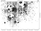 Football Splash Grey Mural (Large) by Origin Murals