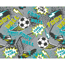 Graphic Pixel Footballs Grey Mural (Medium) by Origin Murals