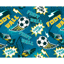 Graphic Pixel Footballs Teal Mural (Medium) by Origin Murals