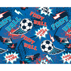Graphic Pixel Footballs Blue Mural (Large) by Origin Murals