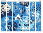 Graffiti Basketball Blue Mural (Large) by Origin Murals