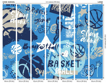 Graffiti Basketball Blue Mural (Large) by Origin Murals