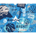 Graffiti Basketball Blue Mural (Medium) by Origin Murals