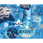 Graffiti Basketball Blue Mural (Medium) by Origin Murals